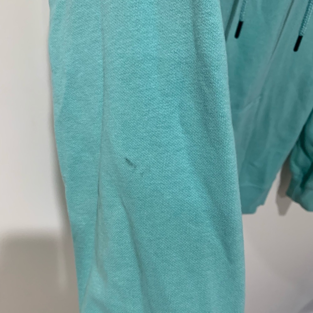 The North Face Turquoise Hooded Sweatshirt Size M - Picture 7 of 9